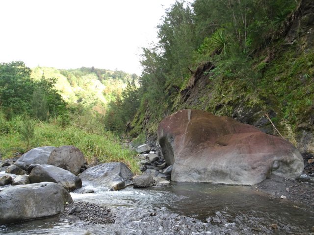 Le rocher caractéristique de la Ravine de la Roche à Jacquot