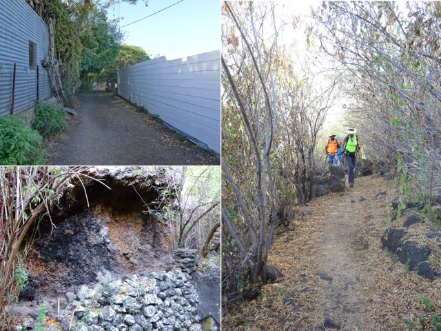 Le sentier du premier gué sur la Ravine des Poux