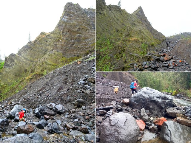 Le grand éboulis se passe facilement