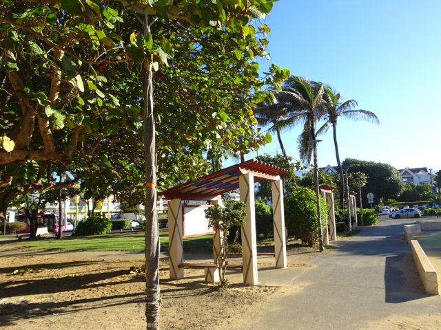 Plusieurs abris pour se reposer