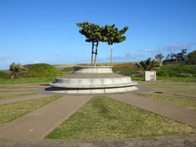 Le banian sur son piédestal grandit tranquillement
