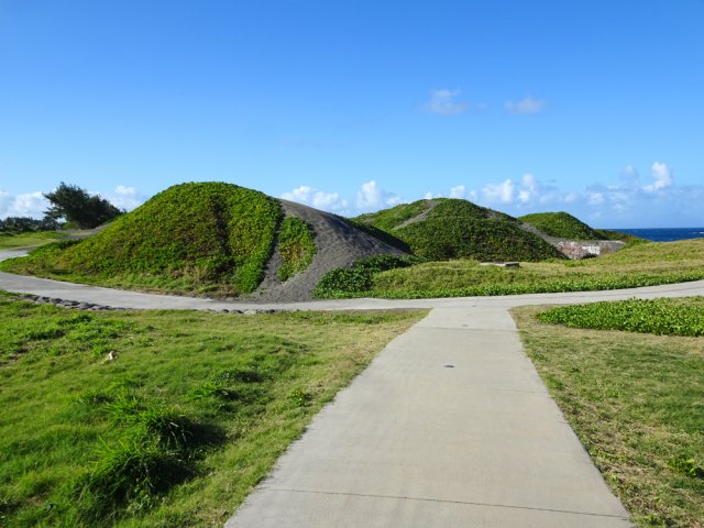 Faible descente en direction de petites dunes