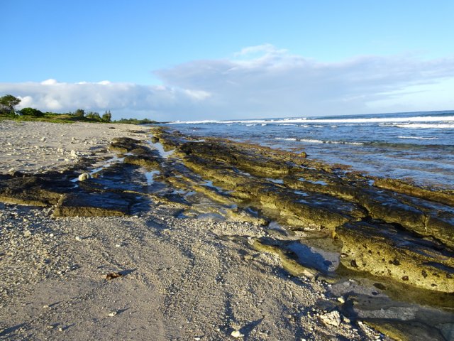 Visite aux beach-rock, curiosité géologique de l'île