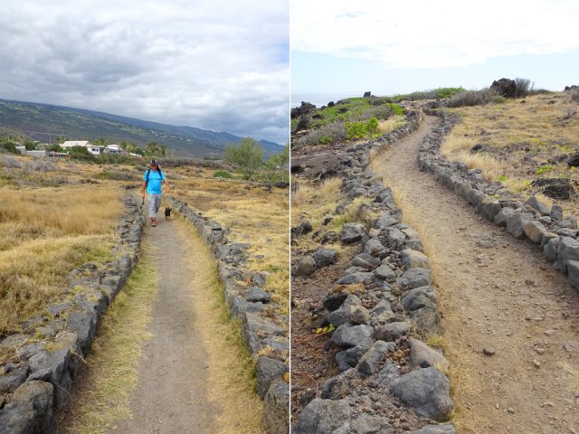 Très beau sentier en direction de la pointe et du parking
