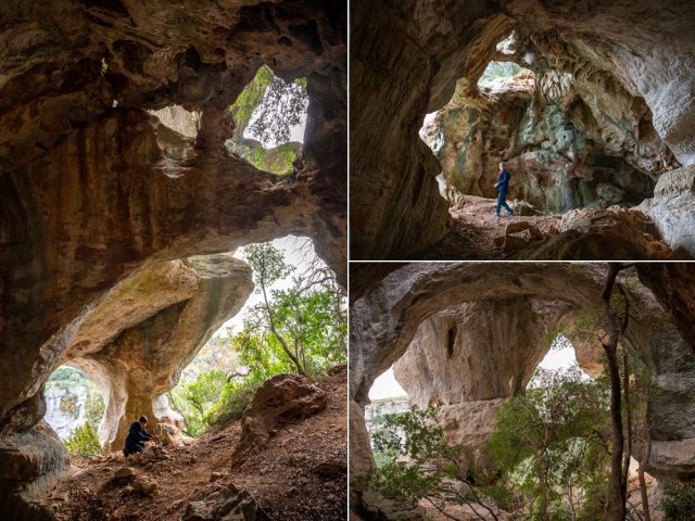 Grottes, arches, cavités en tous genres accueillent les plus courageux