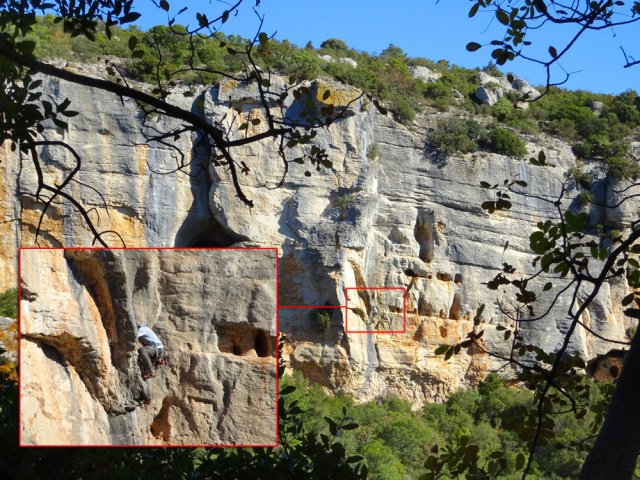 On entend plus facilement les grimpeurs qu'on ne les distingue