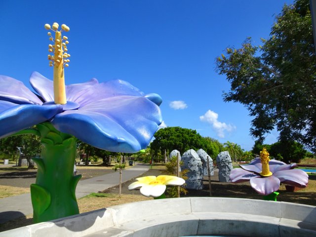 L'autre côté de la partie fleurie