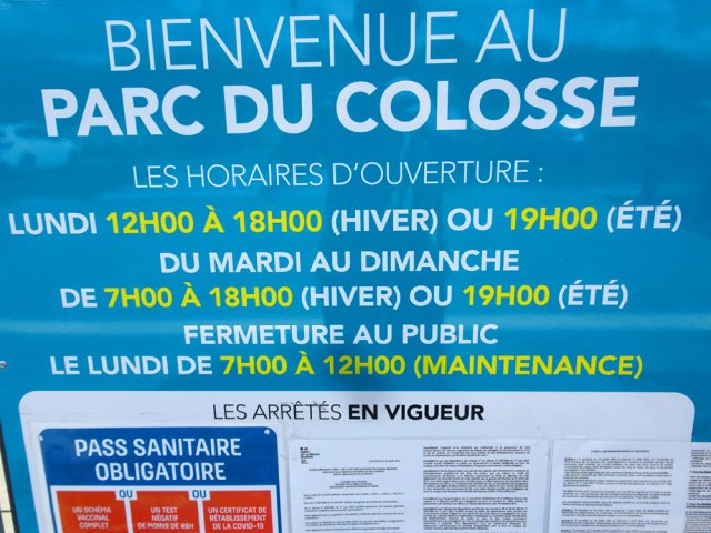 Horaires d'ouverture