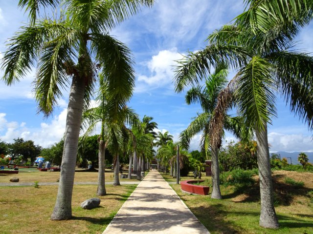 Reprendre l'allée centrale vers l'entrée