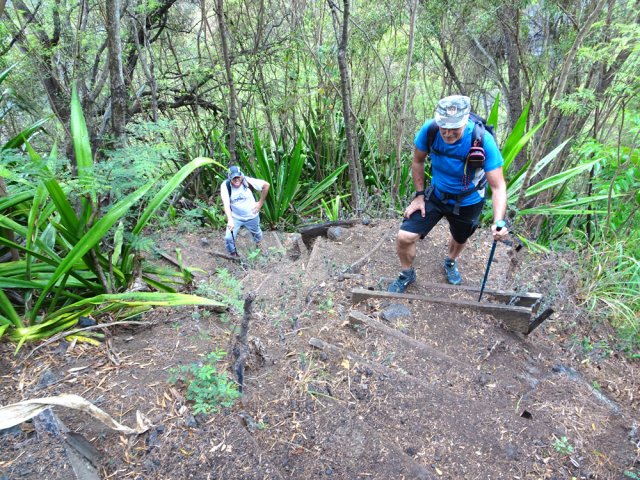 La montée vers l'Îlet à Cordes est un des passages les plus pentus de la journée