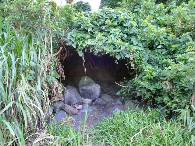 Une grotte végétale très utilisée pour les grillades
