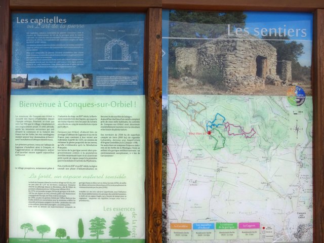 Quelques panneaux pour un peu de lecture et étudier les 4 circuits