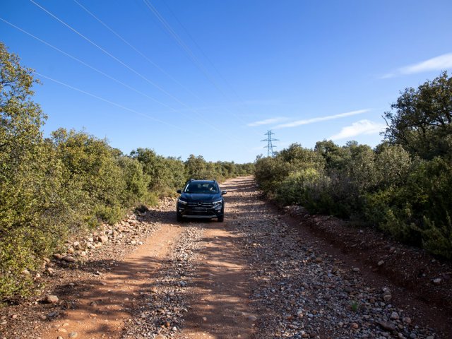 Une idée de la piste venant du village abandonné d'Estall