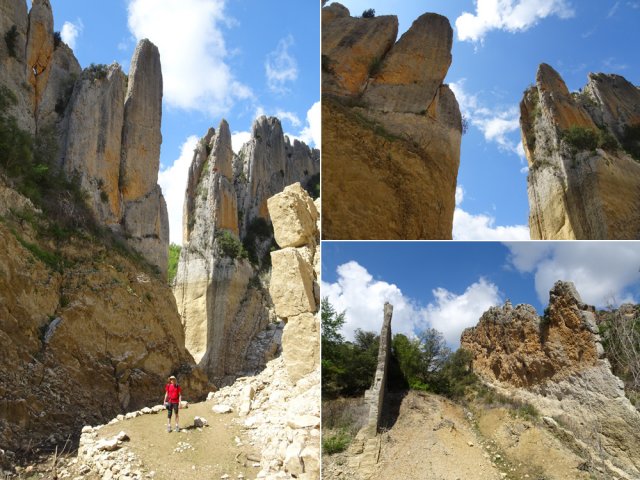 Lorsque le niveau du lac est bas, on peut s'approcher très près des murailles