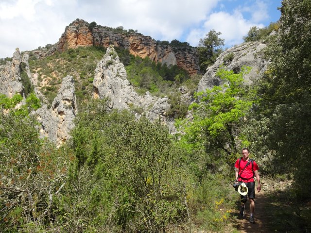 Début de la montée vers l'ermitage
