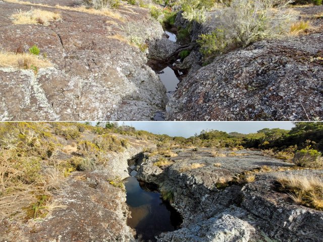 Canyon étroit et nombreux bassins de la partie aval de la Ravine la Source