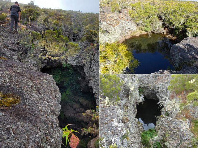 Attention à la chute près de certains bassins sans fond