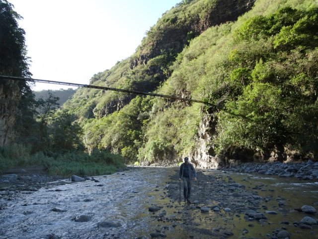 Les derniers mètres en direction de la cascade