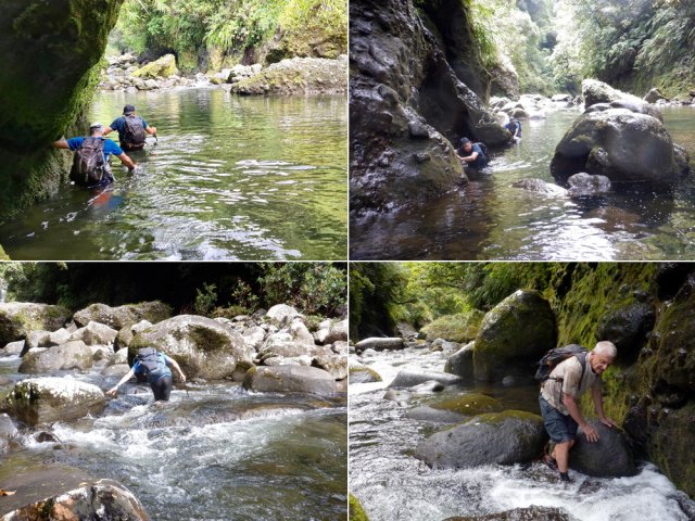 Les passages dans l'eau peuvent s'avérer compliqués