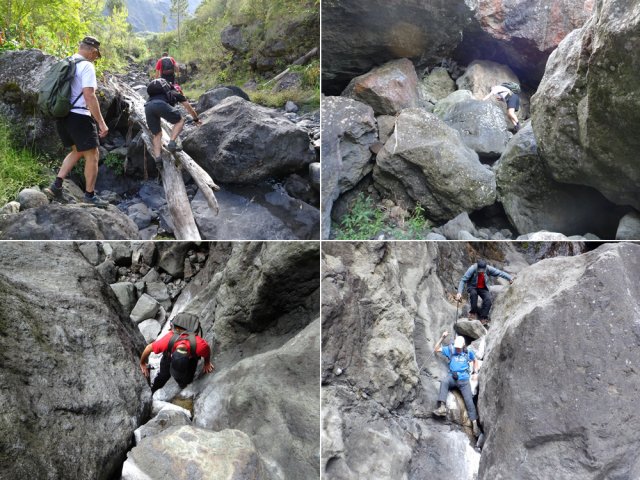 La remontée comporte de HAUTES MARCHES !