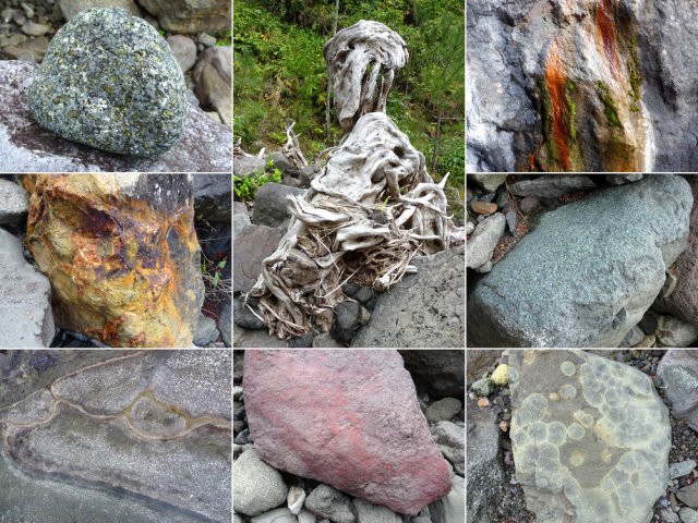 Le lit est jonché de roches de multiples couleurs qui raviront les géologues