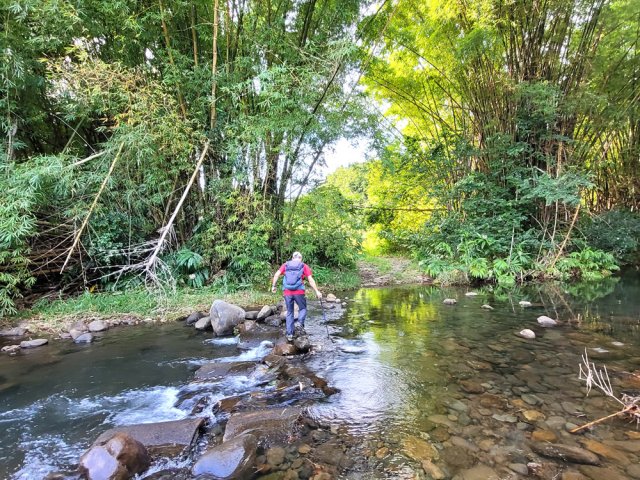 Troisième gué pour traverser la Ravine Terre Rouge