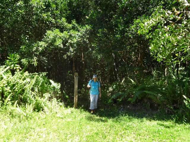 Le sentier se termine à la fin de la piste