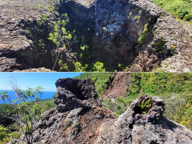 Cratères à 250 m d'altitude, incontournables pour leur originalité
