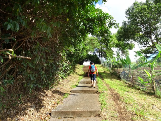 La dernière montée avant une halte dans le petit parc