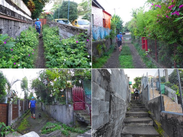 Nombreuses ruelles et raccourcis pour débuter la boucle