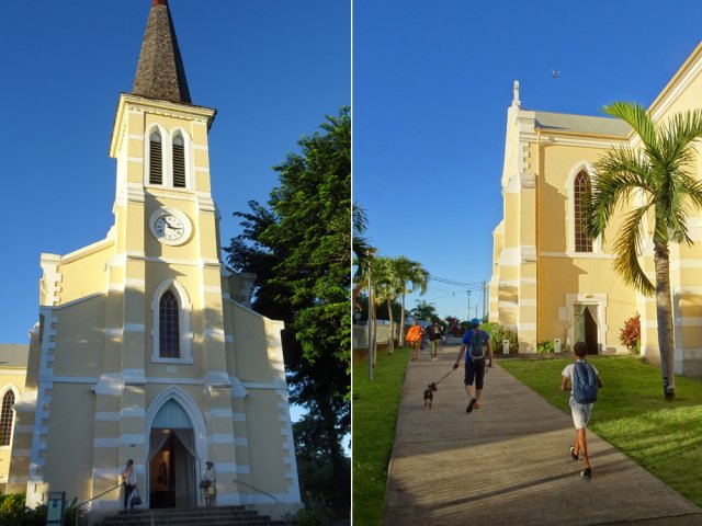 L'église de la Saline les Hauts, sobre mais très élégante