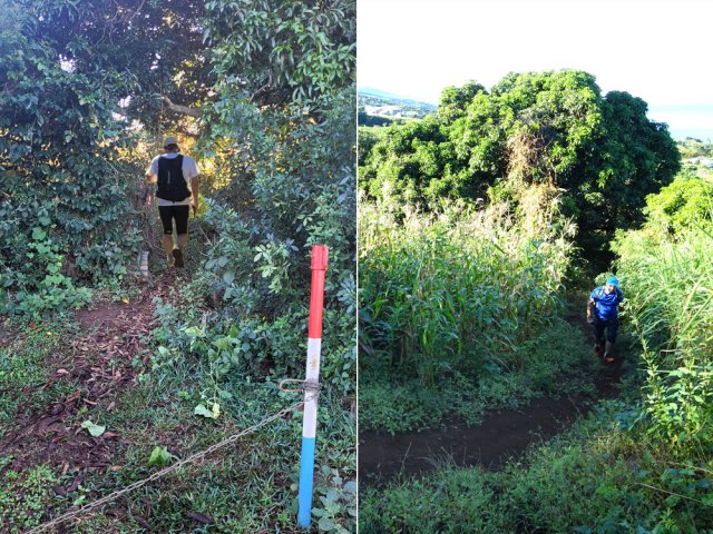 Ne pas manquer le petit sentier pour contourner les habitations de la Rue Poter