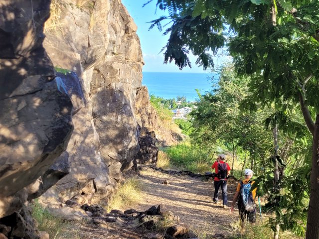 Un des spots d'escalade le mieux aménagé de l'île