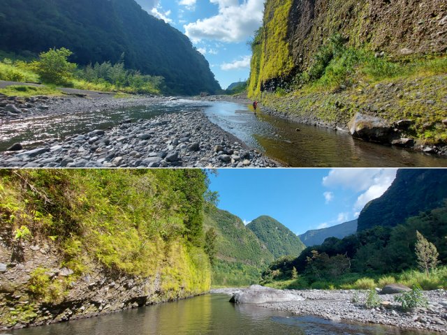 Plus on descend, plus la vallée s'élargit