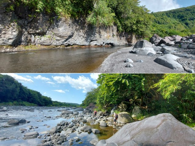 Toujours aussi peu de difficultés pour descendre le long des berges