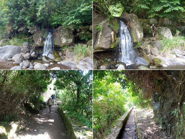 Possibilité de rejoindre le sentier du Bassin de La Mer, à partir de cette petite cascade