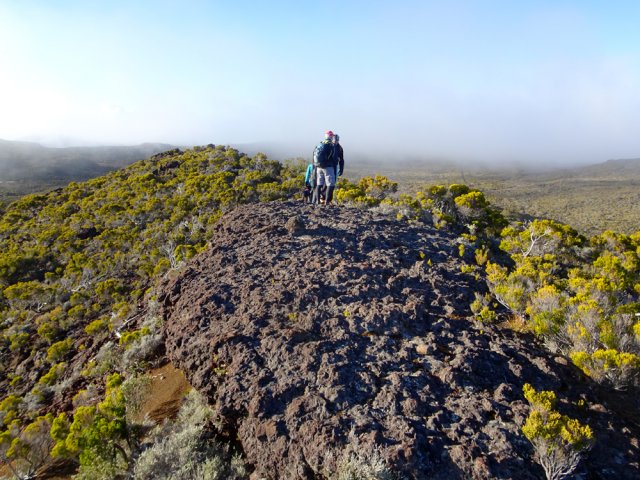 Suivre la crête vierge de toute végétation