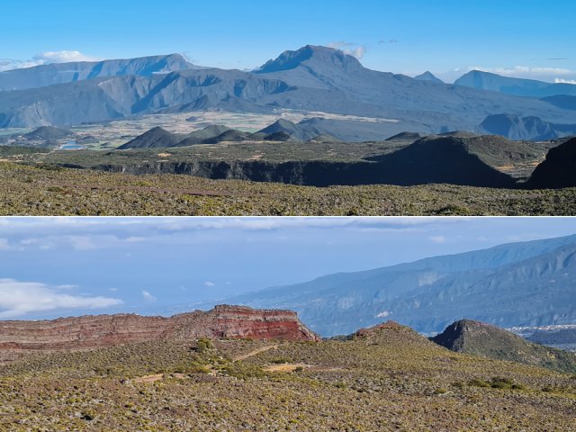 Magnifiques panoramas sur le Piton des Neiges et le Cratère Commerson
