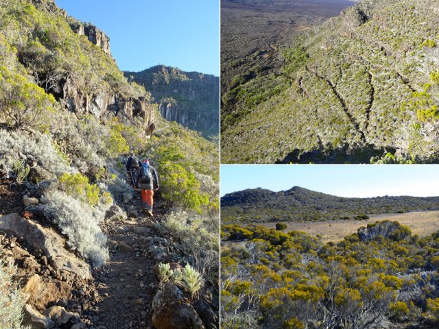 Jonction avec le Plateau des Basaltes par le GRR2