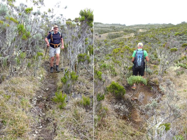 Le sentier de la Bretagne est en très bon état dans cette zone aride
