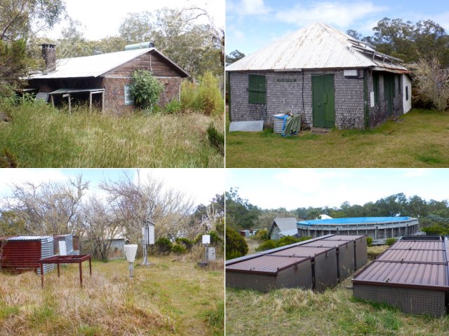 Les installations autour du pavillon de chasse
