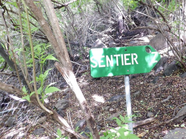 Entamer la montée à partir du panneau vert