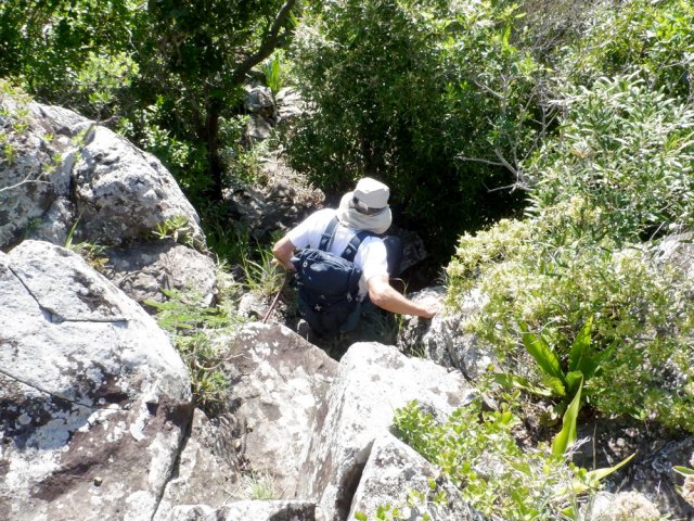 Le sol est surtout constitué de gros rochers