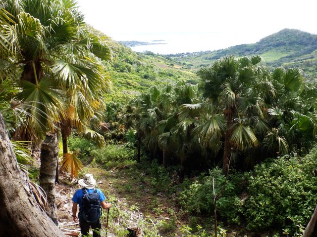Prendre la première piste et partir vers la gauche
