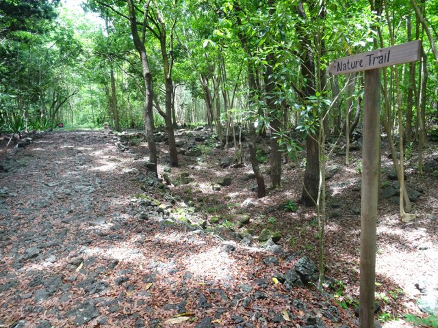 Impossible de s'égarer grâce à la piste bien marquée et à la signalétique