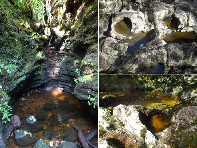Cette ravine est agréable dans son cadre de verdure