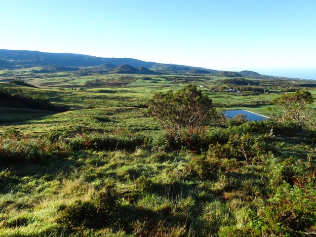 Point de vue sur la Plaine des Cafres avant de quitter le sentier