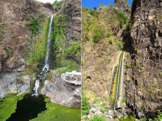 On peut profiter à loisir des cascades sans crainte des véhicules