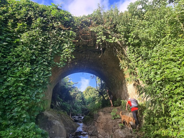 Premier ouvrage, 100 m après le départ