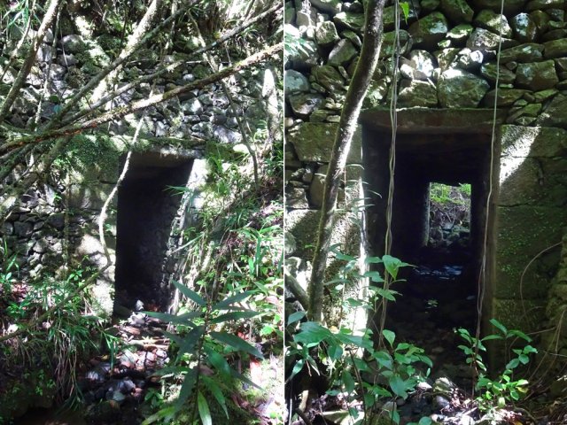 Deux derniers ouvrages remarquables pour le passage des ravines sous le chemin de l'Harmonie